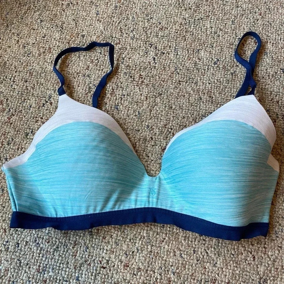 Victoria’s Secret Bra No Wire Sans Armature Teal Blue Women Size 32D/E70 - Picture 4 of 6